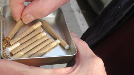 hand-rolled cigarettes