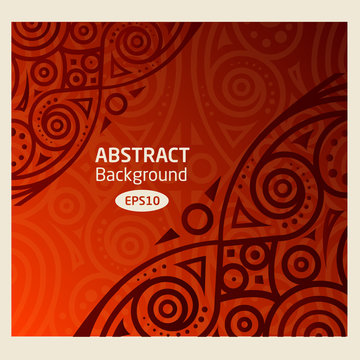Abstract vector background african pattern