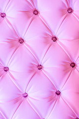 Pink sofa leather background