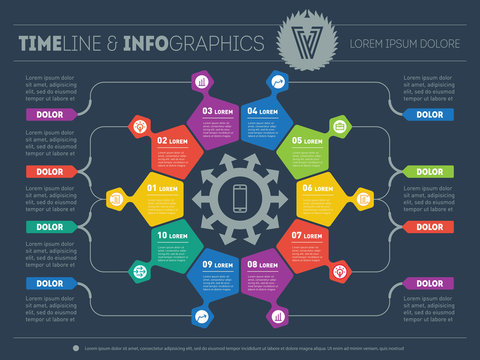 Web Template for circle infographic, diagram or presentation.
