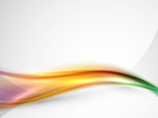 Blur glowing wave corporate business identity template