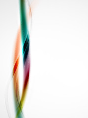 Smooth raibow color gradients in business wave template