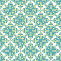 Fototapeta premium A complex vector seamless floral pattern.
