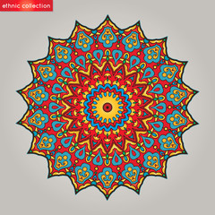 Mandala.  Oriental pattern, vector illustration.
