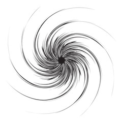 Vortex speed lines background. Swirl radial storm in manga or pop art style.