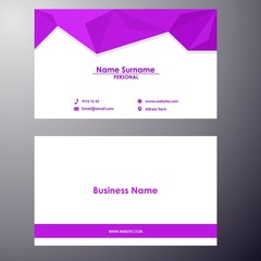 Obraz na płótnie Canvas business card template design