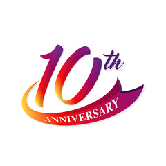 Anniversary emblems template design