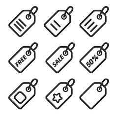 Vector Icons Label Sticker