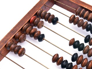 Old wooden abacus