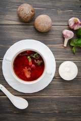 ukrainian colorful borsch