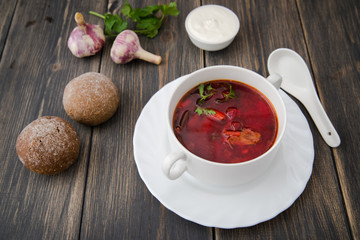 ukrainian colorful borsch