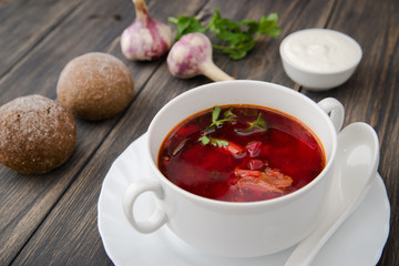 ukrainian colorful borsch