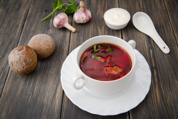 ukrainian colorful borsch