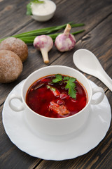 ukrainian colorful borsch