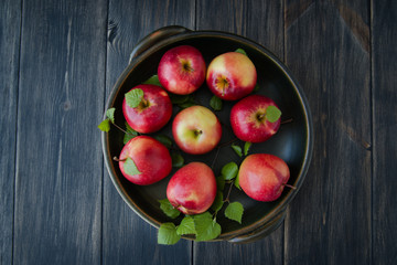 red fresh apples