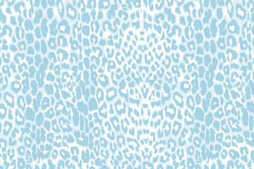 Seamless blue leopard texture pattern. © ilona_pitkin