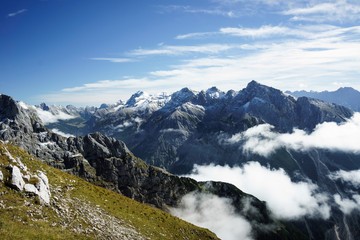 Mountain Panorama from Karwendel mountain