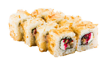 Sushi set isolated on white background
