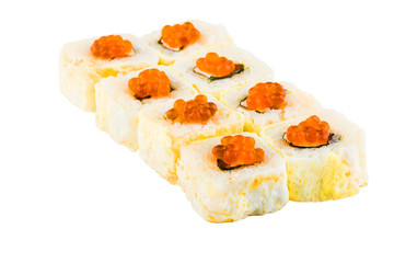 Sushi set isolated on white background

