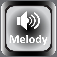 Icon black melody loudspeaker