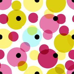Seamless universal pattern. Polka dots, circles