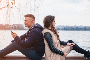 couple in love on spring