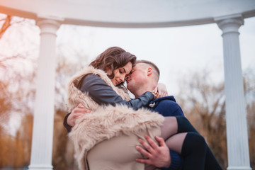 couple in love on spring