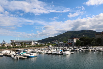 Fototapeta na wymiar Port of La Spezia, Italy