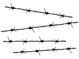 Barbed Wire Silhouette