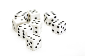 gambling dices isolated on white background