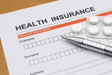 Fototapeta premium health insurance application form