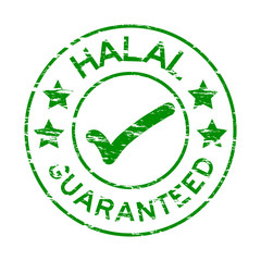 Grunge HALAL stamp