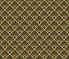 Art Deco style seamless pattern texture.