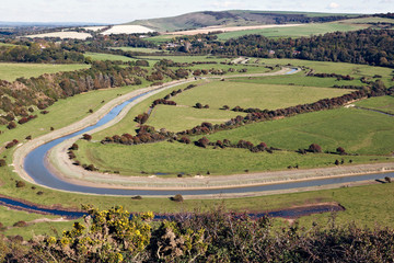 Fototapeta premium Scenic view of the rolling Sussex countryside