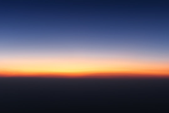 Color gradation of sunrise background.