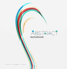 Smooth wave line abstract background