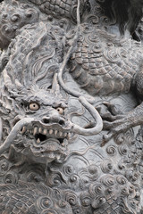 Stone dragon sculpture of Kiyomizu Temple, Kyoto, Japan