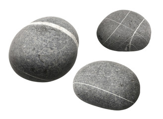 Fototapeta na wymiar three gray stones