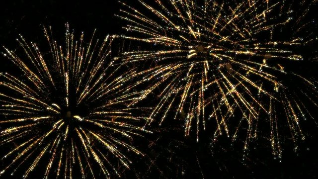 Colorful fireworks in slow motion 96fps