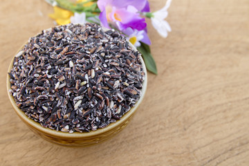 Purple rice is a rice of healthy