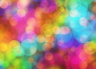 Holiday blur manycolored rounds bokeh backgrounds