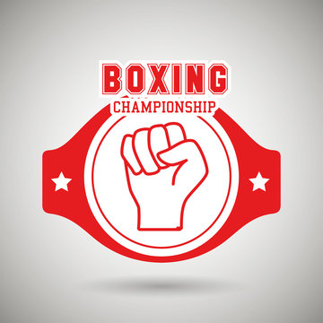 boxing sport design 