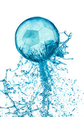 Splash soccer balll isolated