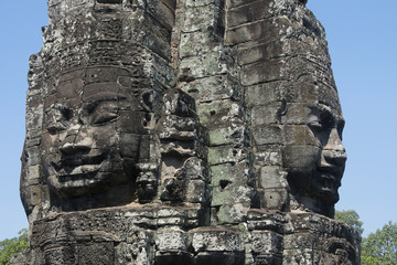 Angkor Watt - Temple ruin walls of the khmer city of angkor wat - State monument