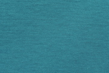 Fototapeta na wymiar Blue fabric texture background, design space for text content