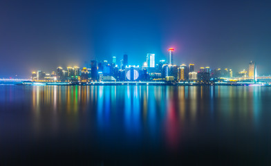 Fototapeta premium night chongqing harbor