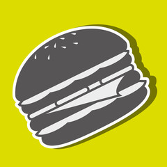 delicious burger  design 