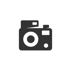 Camera Icon. Vector logo element for template