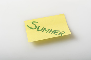 summer reminder leaflet