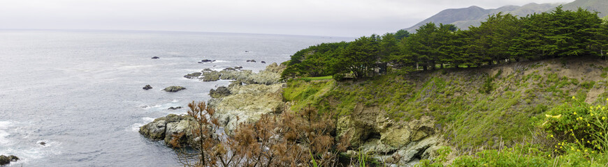 Fototapeta na wymiar Pacific Coastline at Big Sur, California